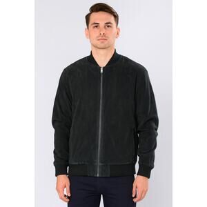 COOFANDY Men's Suede Bomber Jacket, Lightweight, Varsity Style, Size Small, NWOT